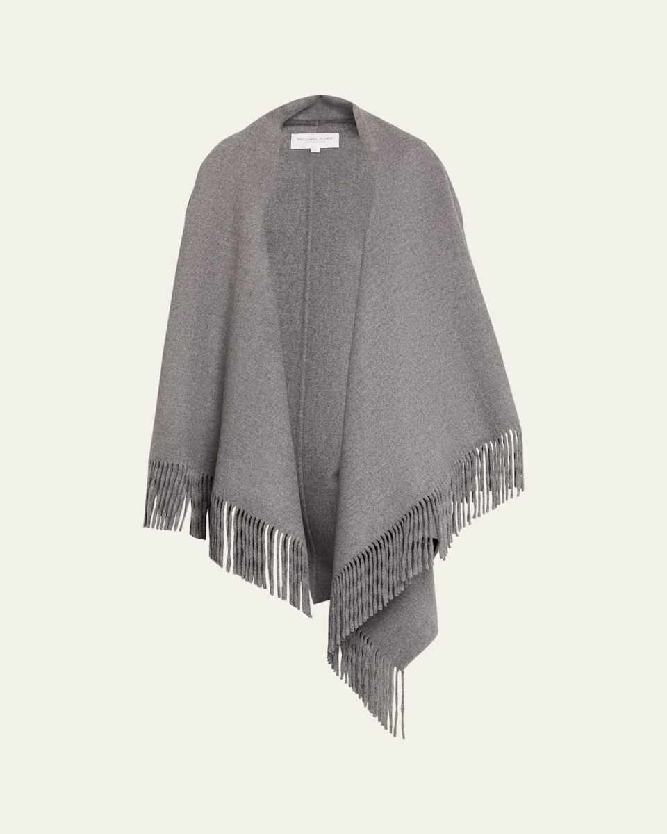 Fringe Wool Clutch Coat
